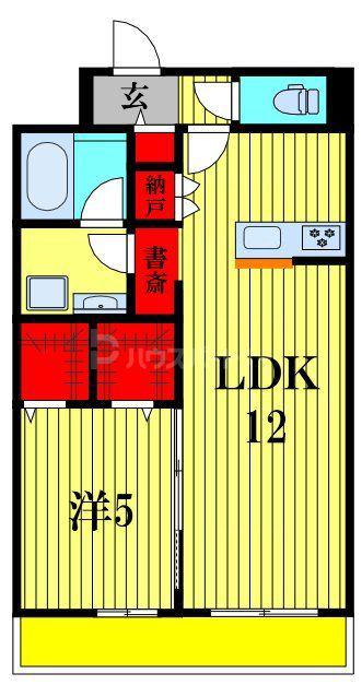 印内2丁目計画(1LDK/3階)の間取り写真