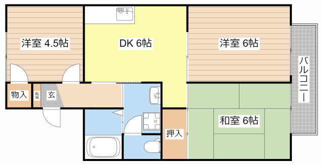 プレステージ壱番館(3DK/2階)の間取り写真