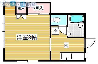 イートピア・サム(1K/2階)の間取り写真