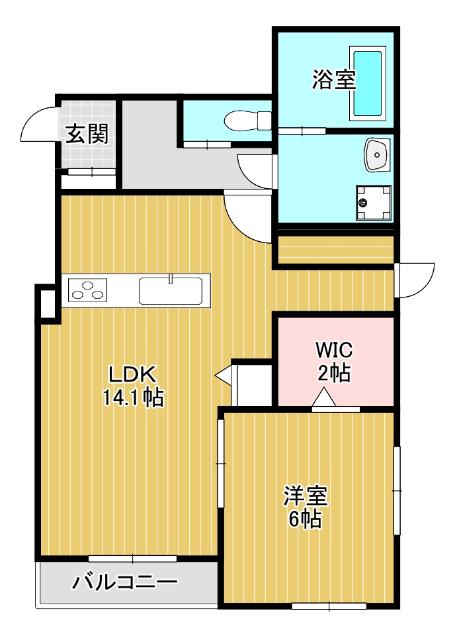 I.VILLAGE(1LDK/3階)の間取り写真
