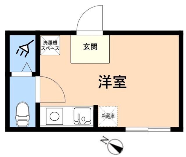 TOKYOβ町田(ワンルーム/1階)の間取り写真