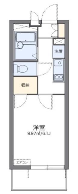 レオパレスカーサGOYA(1K/2階)の間取り写真