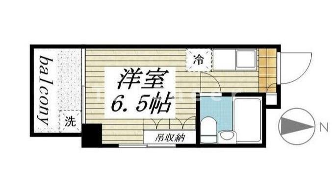 レジダンス千駄木(ワンルーム/3階)の間取り写真