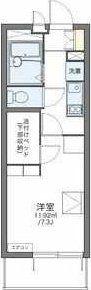 レオパレスフォンターナ内本町(1K/4階)の間取り写真