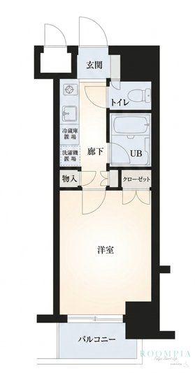 菱和パレス五反田西(1K/7階)の間取り写真