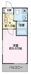 アーバンレスト(1K/3階)の間取り写真
