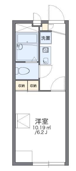 レオパレスHANAMIZUKI(1K/1階)の間取り写真