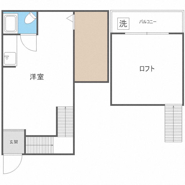 姫松マンション(ワンルーム/1階)の間取り写真