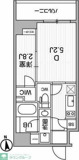 ALTERNA東池袋(2K/3階)の間取り写真