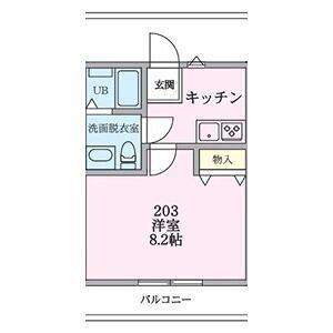 MAISON LIEN(1K/1階)の間取り写真