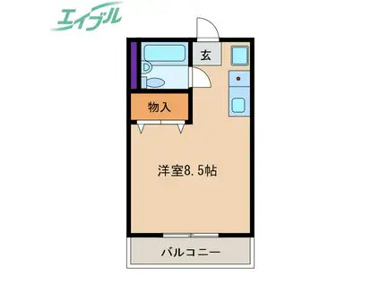 イロハビルディング(ワンルーム/4階)の間取り写真