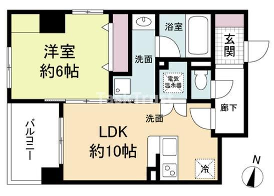 グレンパーク梅田北(1LDK/2階)の間取り写真