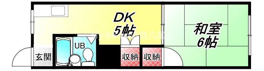グレイスパレス(1DK/1階)の間取り写真