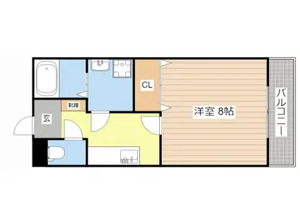 CN.GARDENII(1K/3階)の間取り写真