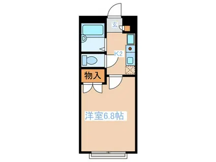 URBAN FLAT 5(1K/2階)の間取り写真