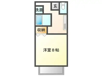 コーポMA(1K/1階)の間取り写真