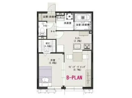 ユアメゾン神田(1LDK/1階)の間取り写真