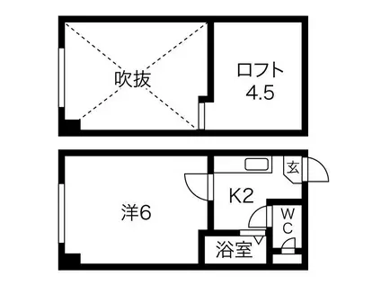 CORE S 10A(1DK/3階)の間取り写真