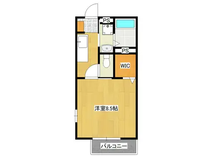 FUKUハウス(1K/1階)の間取り写真