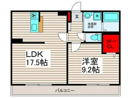 リブリ・EDEN 足立(1LDK/3階)の間取り写真