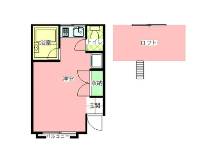 ドルフィン(ワンルーム/1階)の間取り写真