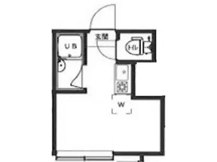 アーバンプレイス中野IIB(ワンルーム/1階)の間取り写真