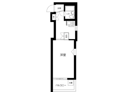 トップ三軒茶屋第5(ワンルーム/2階)の間取り写真