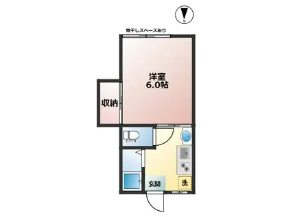 ファミール・ユイ(1K/1階)の間取り写真