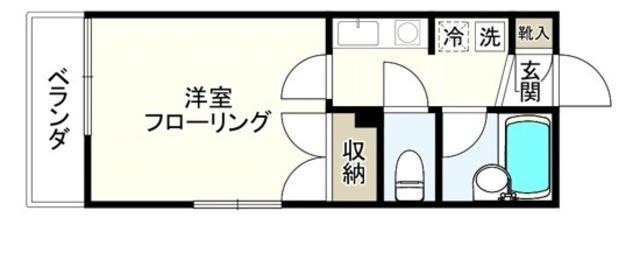 セブンヒルズ東高円寺(1K/2階)の間取り写真