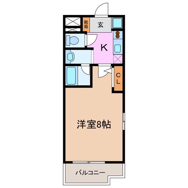 アーバンポイント豊田(1K/13階)の間取り写真