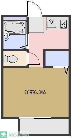 パナホーム諏訪(ワンルーム/1階)の間取り写真