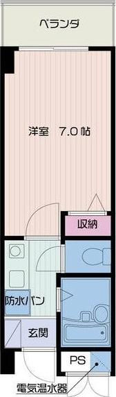 スマイル千林(1K/3階)の間取り写真