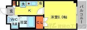 シプレス(1K/3階)の間取り写真
