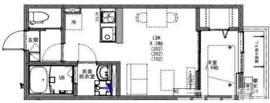 KEIAI RESIDENCE 南柏(1LDK/2階)の間取り写真