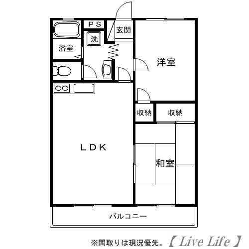 パストラルコート(2LDK/1階)の間取り写真