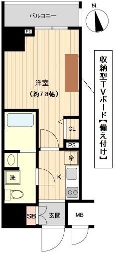 オーキッドレジデンス上野(1K/12階)の間取り写真