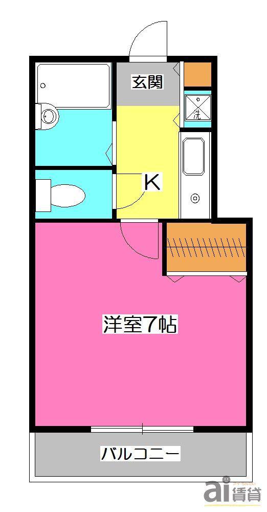 ESTUDIO エストゥディオ(1K/3階)の間取り写真