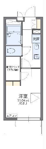 レオパレスR&F(1K/2階)の間取り写真