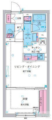 GENOVIA池袋(1LDK/2階)の間取り写真