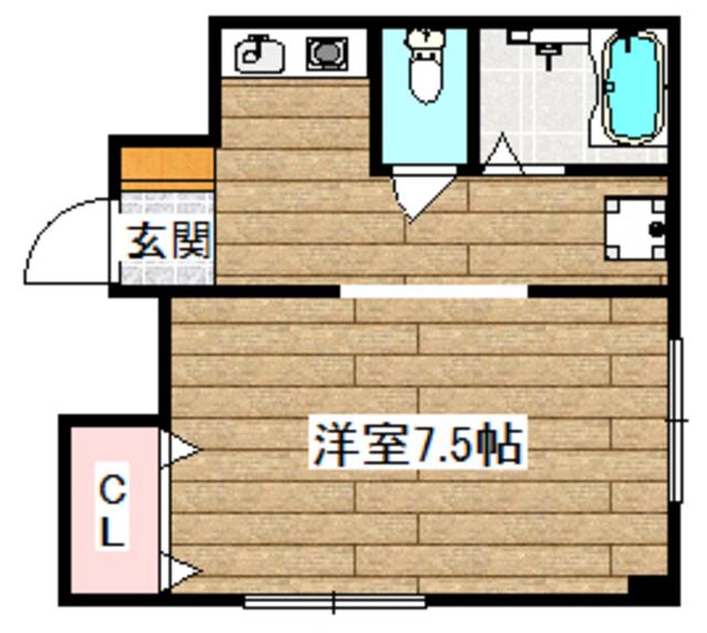 TS SQUAREAKUTAGAWA(1K/4階)の間取り写真