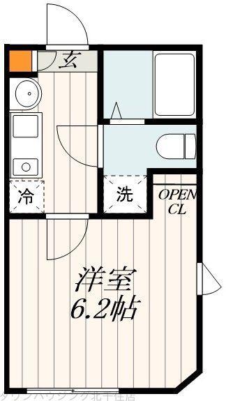 ステラ亀有(1K/2階)の間取り写真