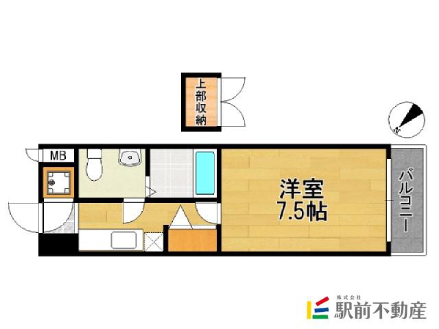 ユーエムライフ赤坂けやき通(1K/14階)の間取り写真