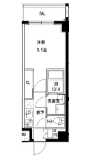 SーFORT西船橋LIBRE(1K/3階)の間取り写真