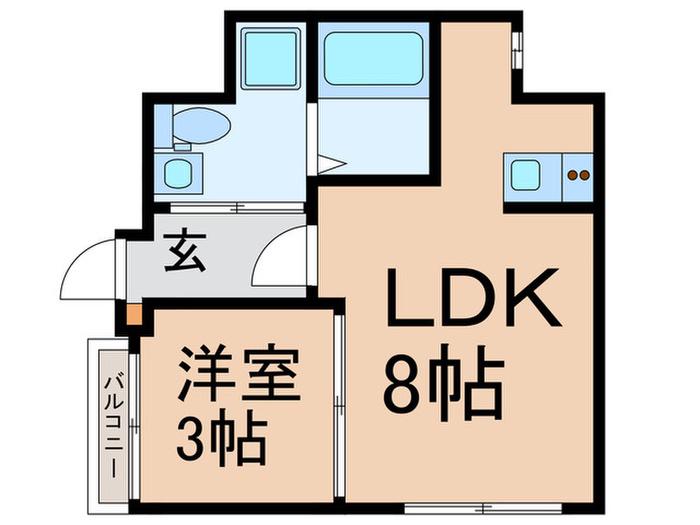 RITS SEKIMACHI(1LDK/4階)の間取り写真