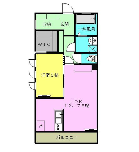 VIVACE I (1LDK/1階)の間取り写真