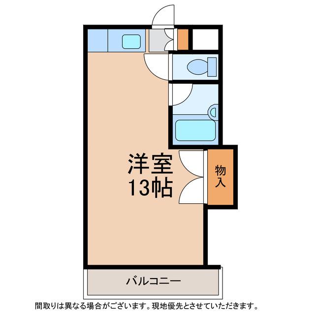 ファーストインK5(ワンルーム/3階)の間取り写真
