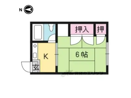 巽荘3号館(1K/1階)の間取り写真