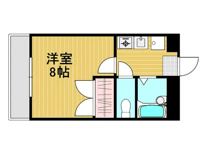 MOMO(1K/3階)の間取り写真