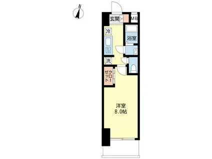 プロシード神戸元町(1K/10階)の間取り写真