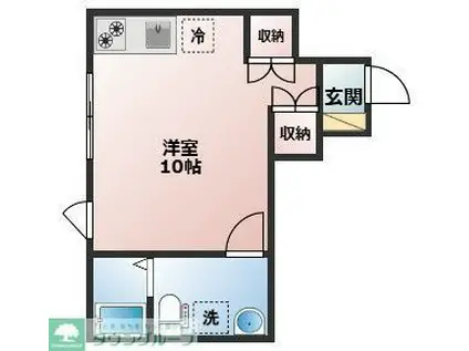 エマージテラス練馬光が丘(ワンルーム/1階)の間取り写真